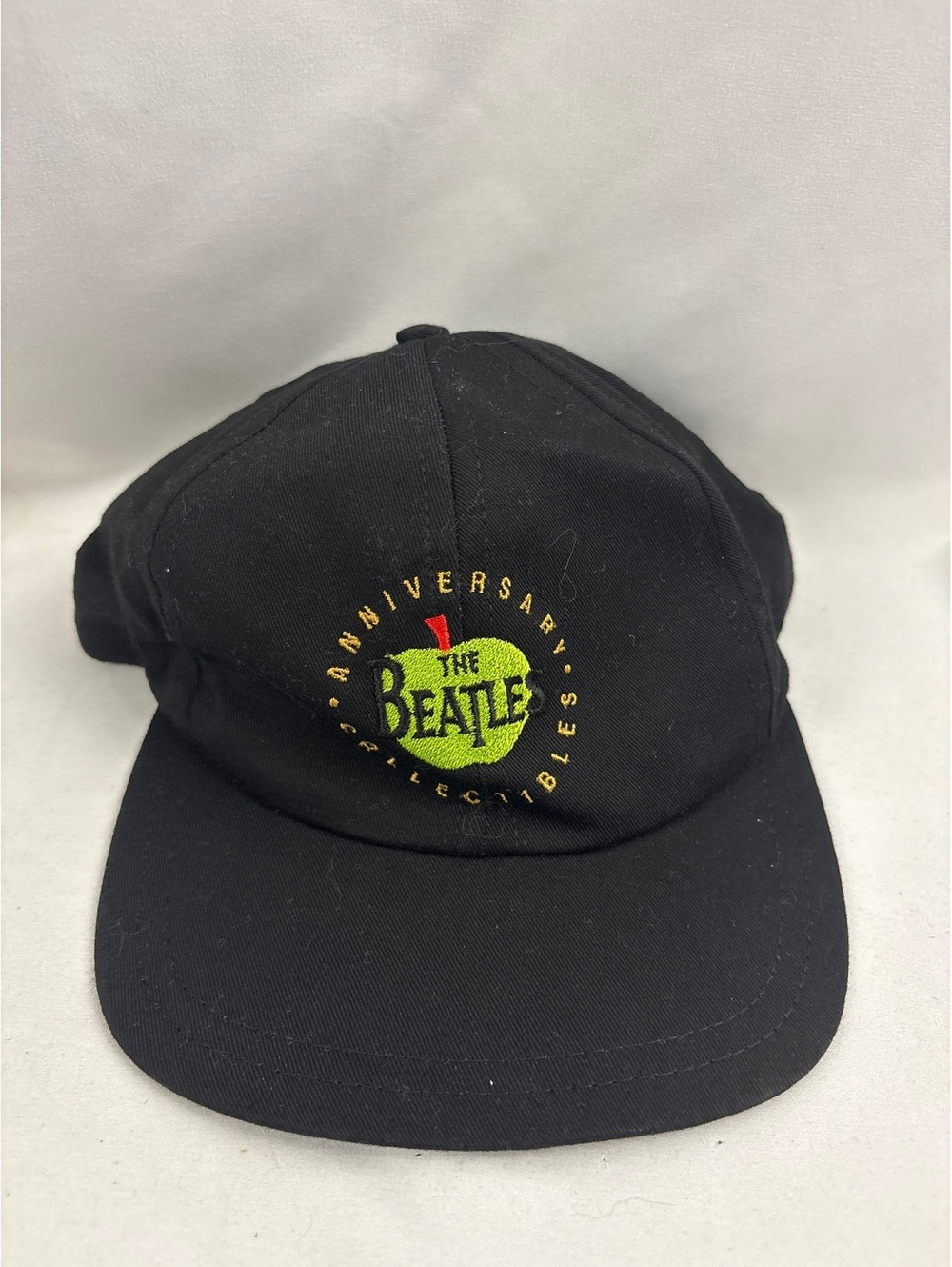 Vintage The Beatles Anniversary Collectibles Green Apple Logo Snapback Hat USA